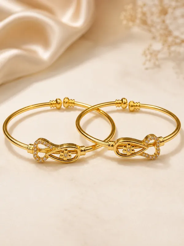 1_GM_Gold_Plated_Adjustable_Bangle_Set_with_Heart_&_Floral_Design_and_Stone_Detailing_–_2_Pieces,_Free_Size_Bangles_for_Women