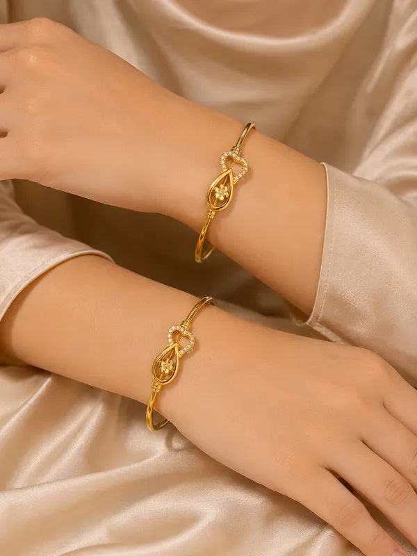 1_GM_Gold_Plated_Adjustable_Bangle_Set_with_Heart_&_Floral_Design_and_Stone_Detailing_–_2_Pieces,_Free_Size_Bangles_for_Women