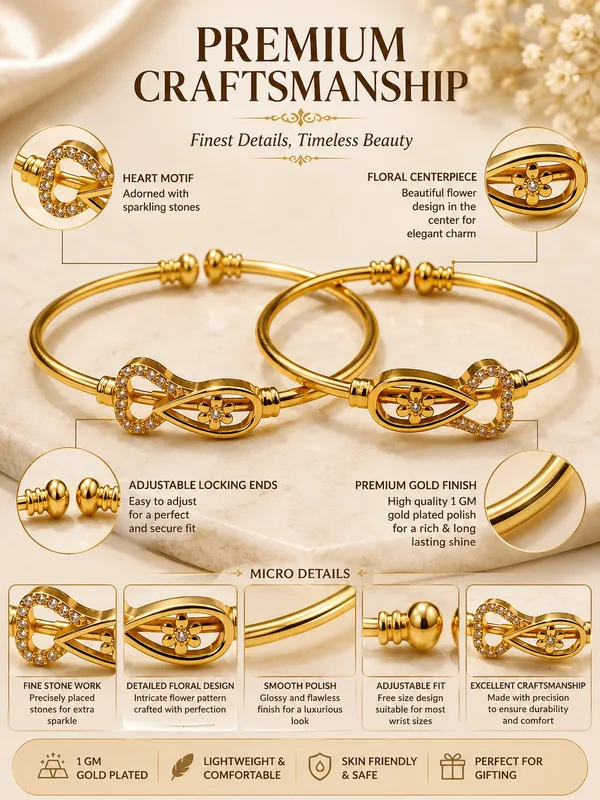 1_GM_Gold_Plated_Adjustable_Bangle_Set_with_Heart_&_Floral_Design_and_Stone_Detailing_–_2_Pieces,_Free_Size_Bangles_for_Women