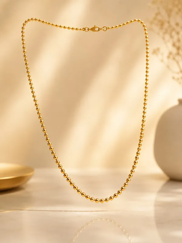 1_GM_Gold_Plated_Ball_Chain_for_Women_–_Lightweight_Elegant_Bead_Chain_for_Daily_&_Party_Wear