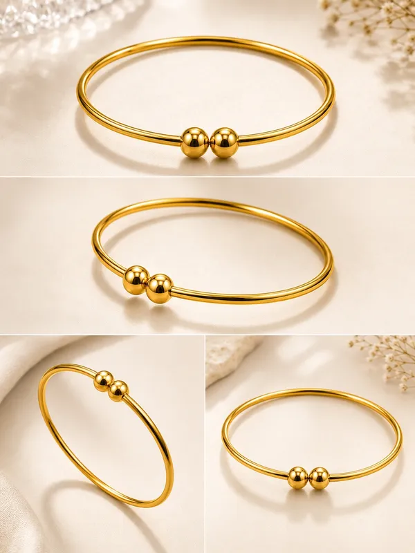 1_GM_Gold_Plated_Ball_Design_Adjustable_Bracelet_1PC