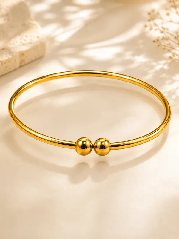 1_GM_Gold_Plated_Ball_Design_Adjustable_Bracelet_1PC