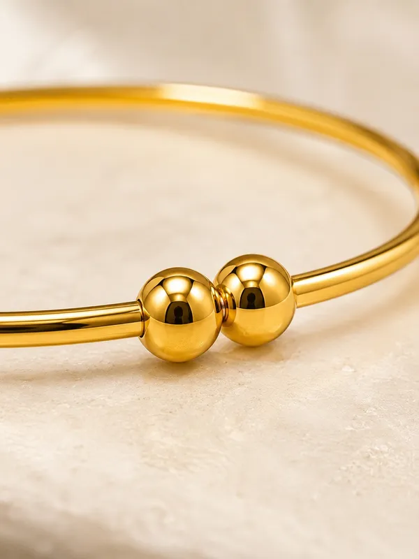 1_GM_Gold_Plated_Ball_Design_Adjustable_Bracelet_1PC