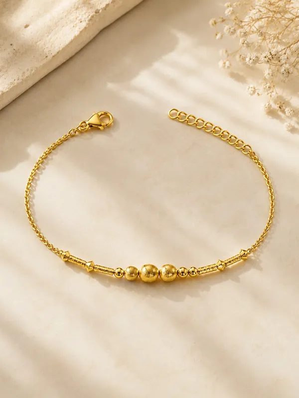 1_GM_Gold_Plated_Beaded_Bracelet_–_7_Inch