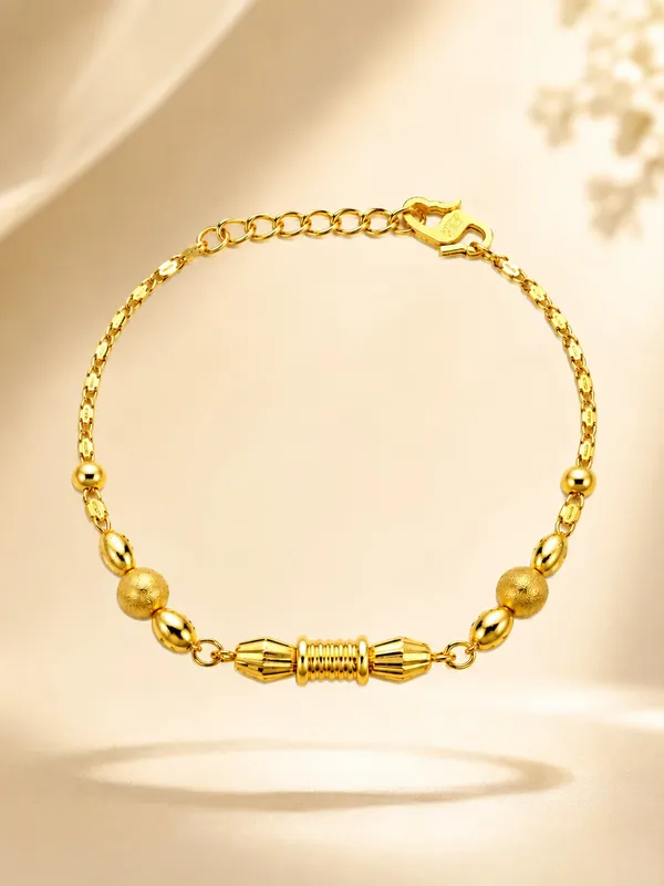 1_GM_Gold_Plated_Beaded_Bracelet_–_7_Inch