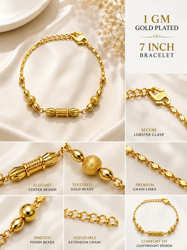 1_GM_Gold_Plated_Beaded_Bracelet_–_7_Inch