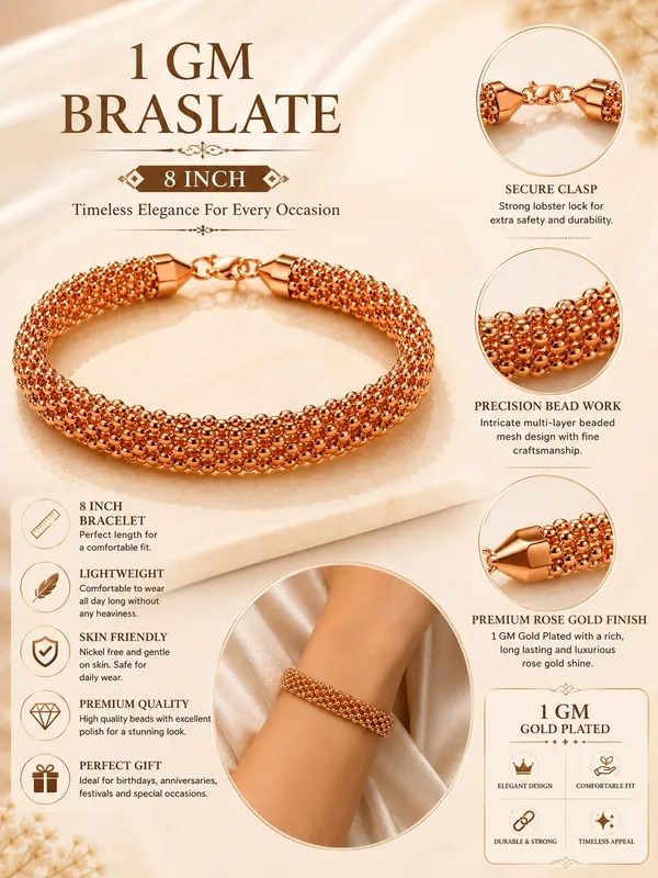 1_GM_Gold_Plated_Beaded_Bracelet_–_7_Inch