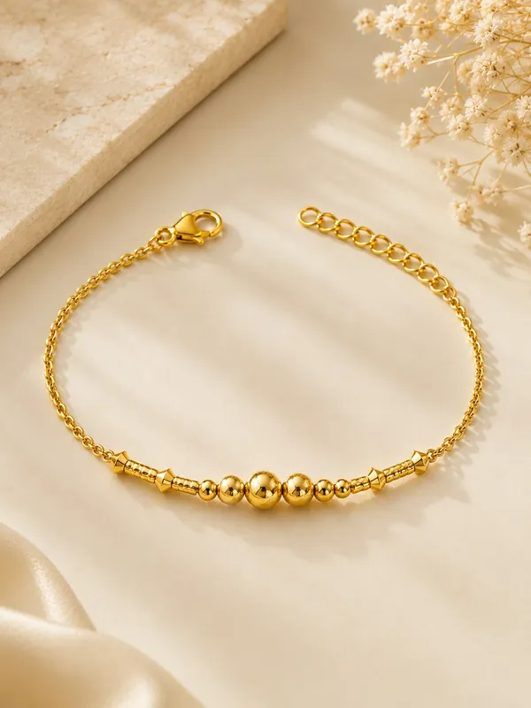 1_GM_Gold_Plated_Beaded_Bracelet_–_7_Inch