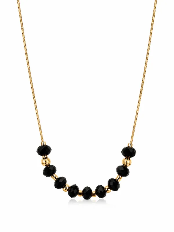1_GM_Gold_Plated_Black_Faceted_Bead_Necklace_with_Gold_Spacers