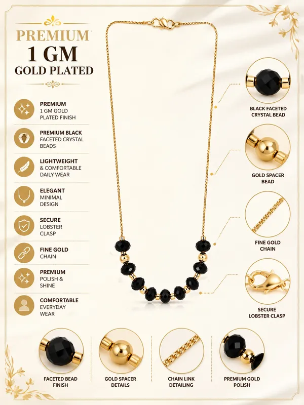 1_GM_Gold_Plated_Black_Faceted_Bead_Necklace_with_Gold_Spacers