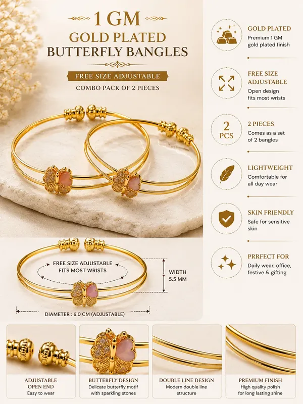1_GM_Gold_Plated_Butterfly_Adjustable_Bangle_Set_for_Women_–_Free_Size,_Set_of_2