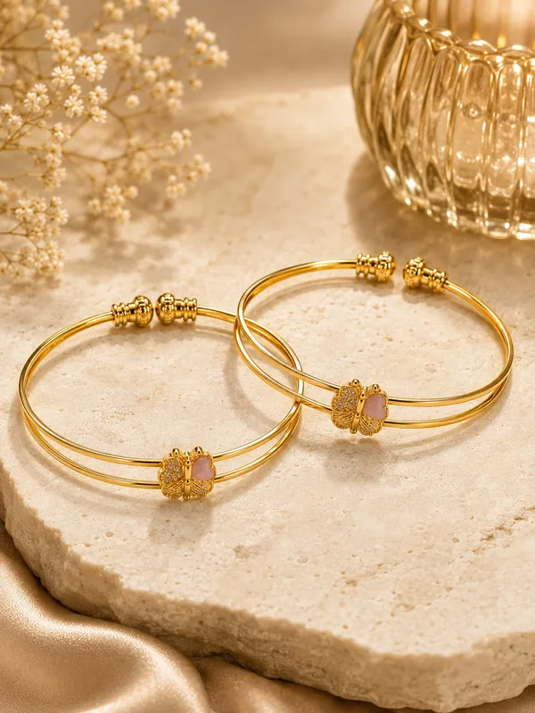 1_GM_Gold_Plated_Butterfly_Adjustable_Bangle_Set_for_Women_–_Free_Size,_Set_of_2