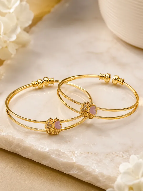 1_GM_Gold_Plated_Butterfly_Adjustable_Bangle_Set_for_Women_–_Free_Size,_Set_of_2