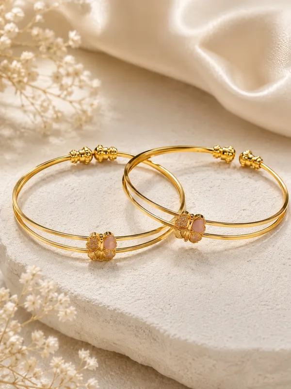 1_GM_Gold_Plated_Butterfly_Adjustable_Bangle_Set_for_Women_–_Free_Size,_Set_of_2