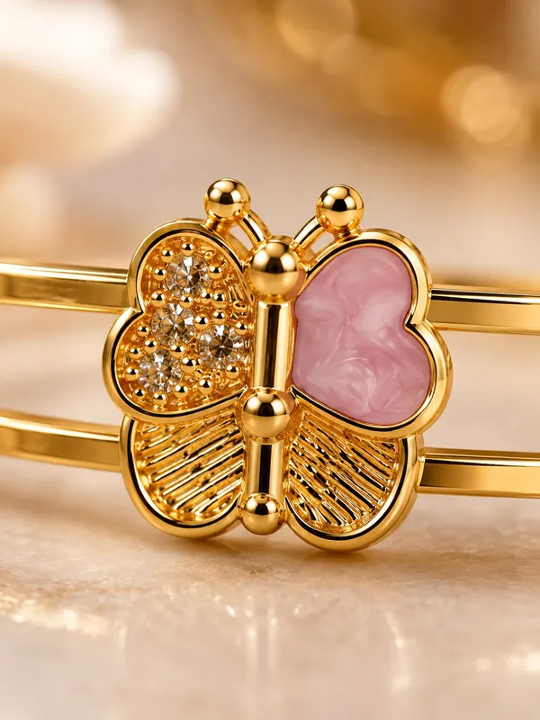 1_GM_Gold_Plated_Butterfly_Bracelet_1PCS