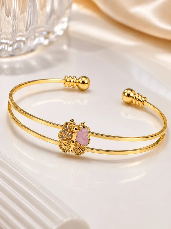 1_GM_Gold_Plated_Butterfly_Bracelet_1PCS