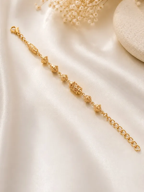 1_GM_Gold_Plated_Designer_Bracelet_–_7_Inch