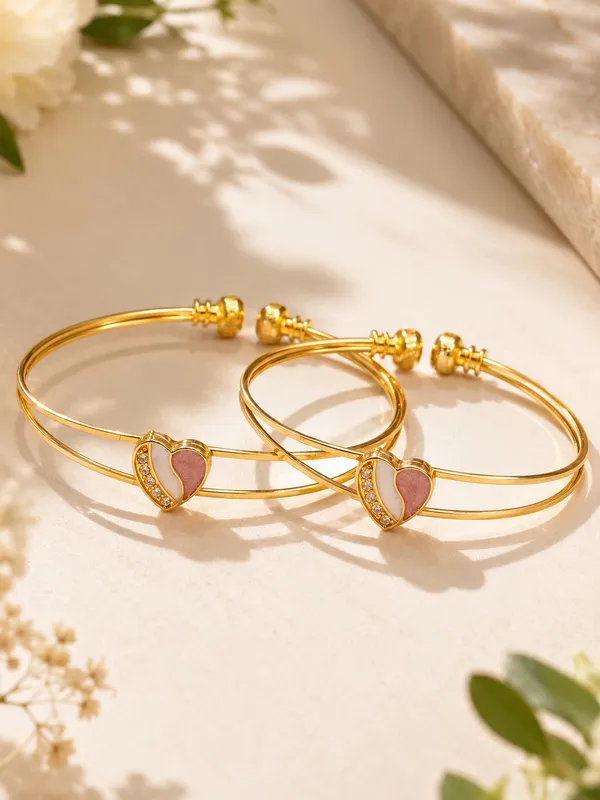 1_GM_Gold_Plated_Heart_Design_Adjustable_Bangle_Set_of_2