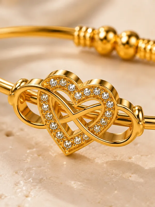 1_GM_Gold_Plated_Heart_&_Infinity_Adjustable_Bracelet_1PC