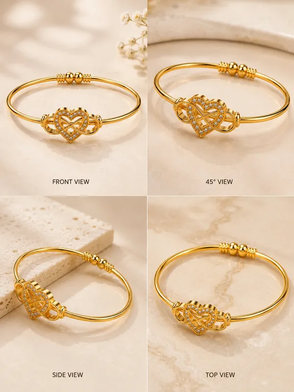 1_GM_Gold_Plated_Heart_&_Infinity_Adjustable_Bracelet_1PC