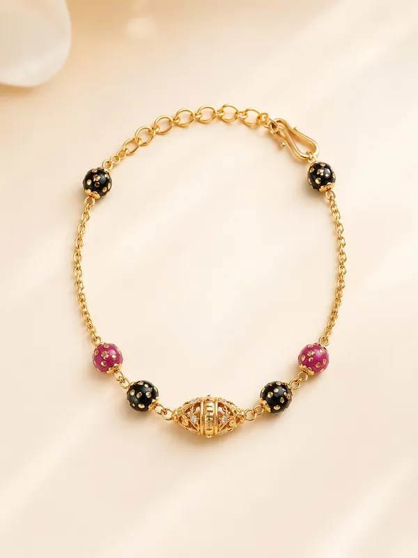 1_GM_Gold_Plated_Meenakari_Beaded_Bracelet_–_7_Inch
