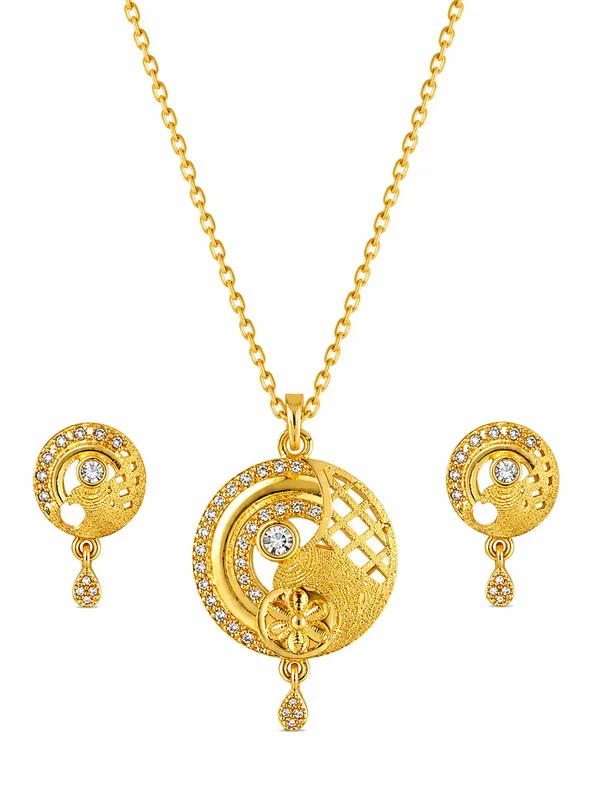 1_GM_Gold_Plated_Necklace_Set_with_Matching_Earrings_–_20_Inch