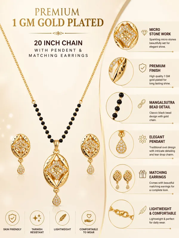 1_GM_Gold_Plated_Necklace_Set_with_Matching_Earrings_–_20_Inch