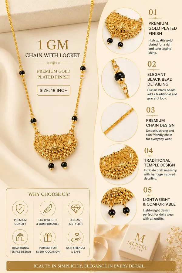 1_GM_Gold_Plated_Rose_Gold_Black_Bead_Necklace_with_Floral_Pendant