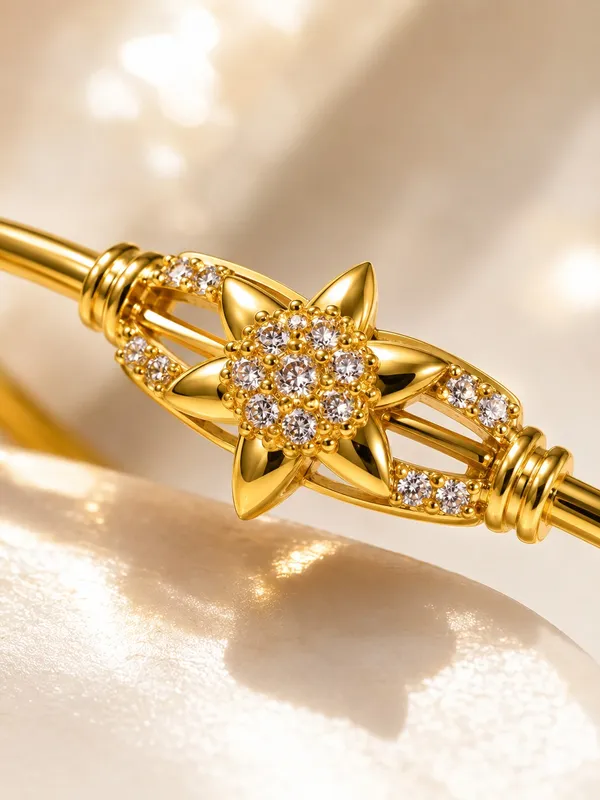 1_GM_Gold_Plated_Star_Flower_Bracelet_with_AD_Stones_–_Free_Size_Adjustable_Bracelet_for_Women