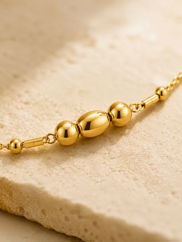 1_GM_Gold_Tone_Beaded_Bracelet_–_8_Inch