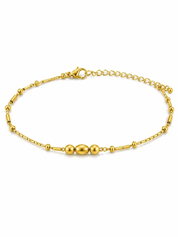 1_GM_Gold_Tone_Beaded_Bracelet_–_8_Inch