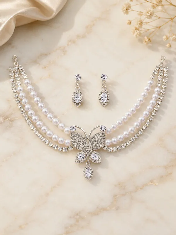 1_GM_Pearl_&_Crystal_Butterfly_Necklace_Set_with_Matching_Earrings