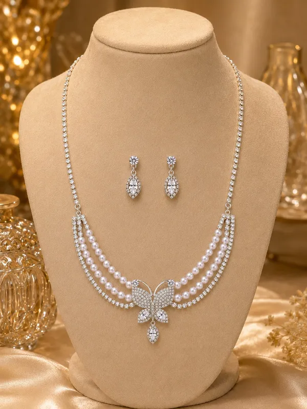 1_GM_Pearl_&_Crystal_Butterfly_Necklace_Set_with_Matching_Earrings
