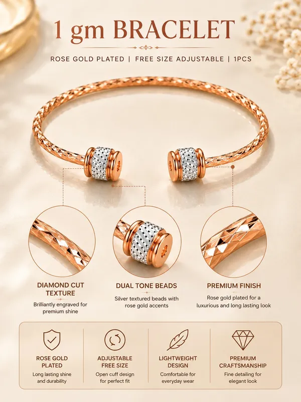 1_GM_Rose_Gold_Plated_Adjustable_Bracelet_1pcs
