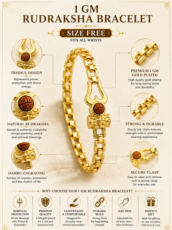 1_GM_Rudraksha_Trishul_Bracelet_–_Gold_Plated