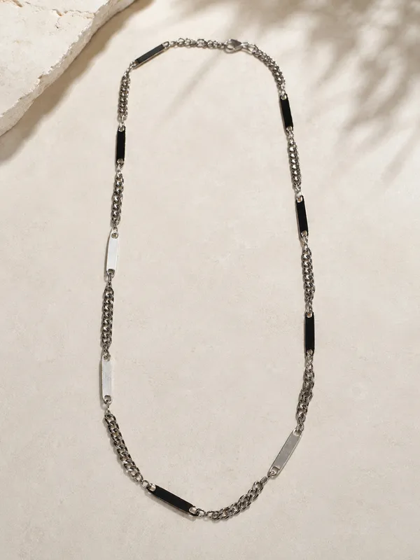 20_Inch_Silver_Tone_Chain_with_Alternating_Link_&_Bar_Design