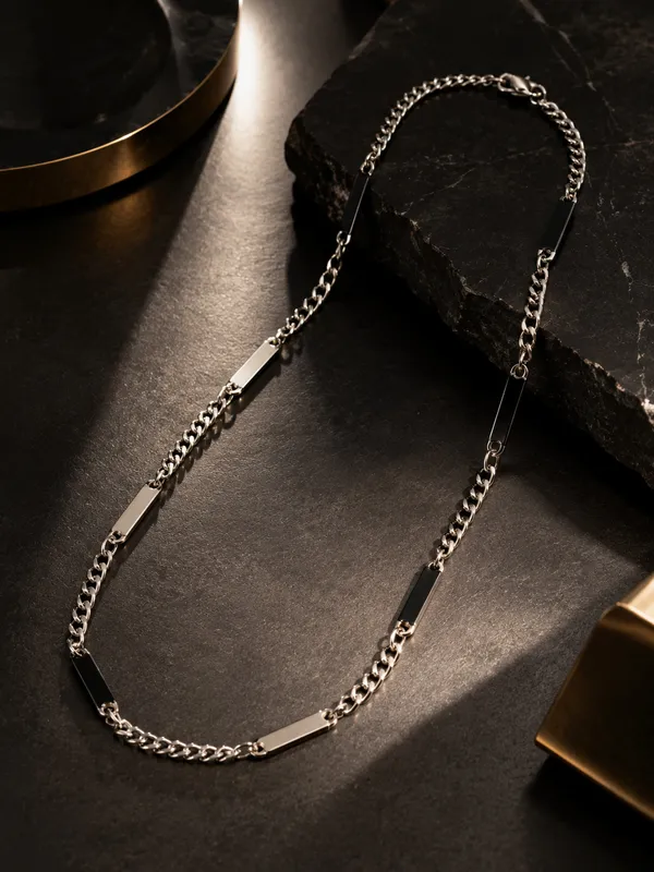 20_Inch_Silver_Tone_Chain_with_Alternating_Link_&_Bar_Design