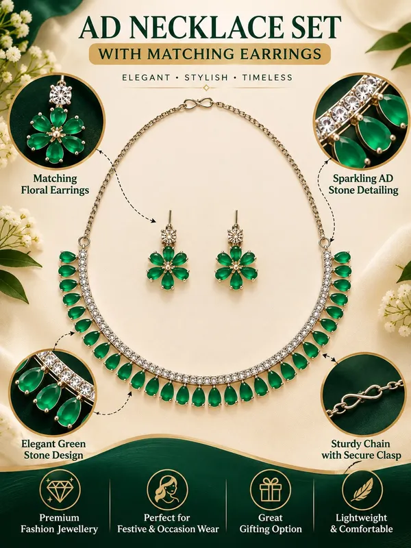 AD_Stone_Green_Floral_Necklace_Set_with_Matching_Earrings