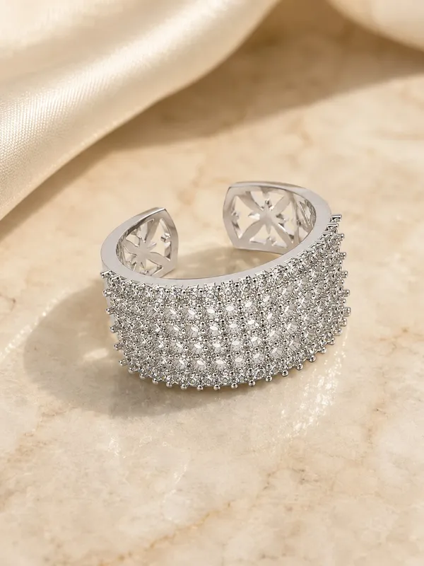 Adjustable_Silver-Tone_AD_Stone_Open_Cuff_RING