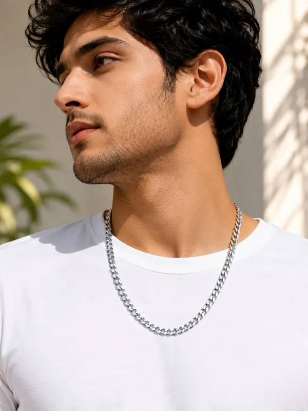Chrome_Chain_185_–_Premium_Platinum_Plated_Curb_Chain_Necklace_for_Men,_22_Inch