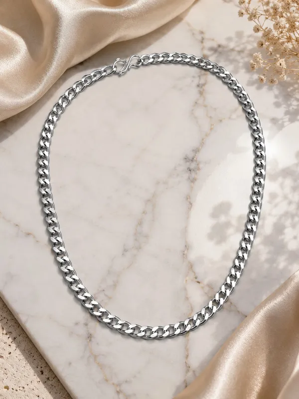 Chrome_Chain_185_–_Premium_Platinum_Plated_Curb_Chain_Necklace_for_Men,_22_Inch