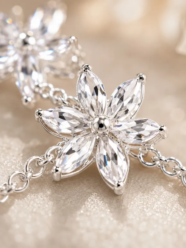 Crystal_Floral_Necklace_Set_with_Matching_Drop_Earrings_–_Silver_Finish