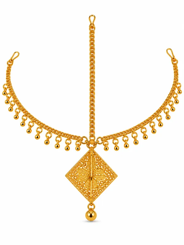Damdi_Tika_Matha_Patti_Gold_Tone_Floral_Filigree_Traditional_Forehead_Jewellery