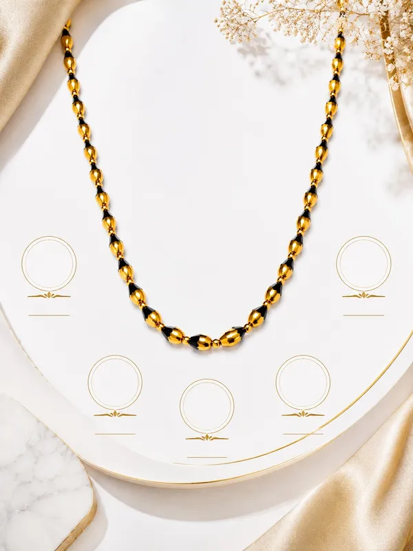 Elegant_Gold_&_Black_Bead_Mala_–_18_Inch_Traditional_Necklace