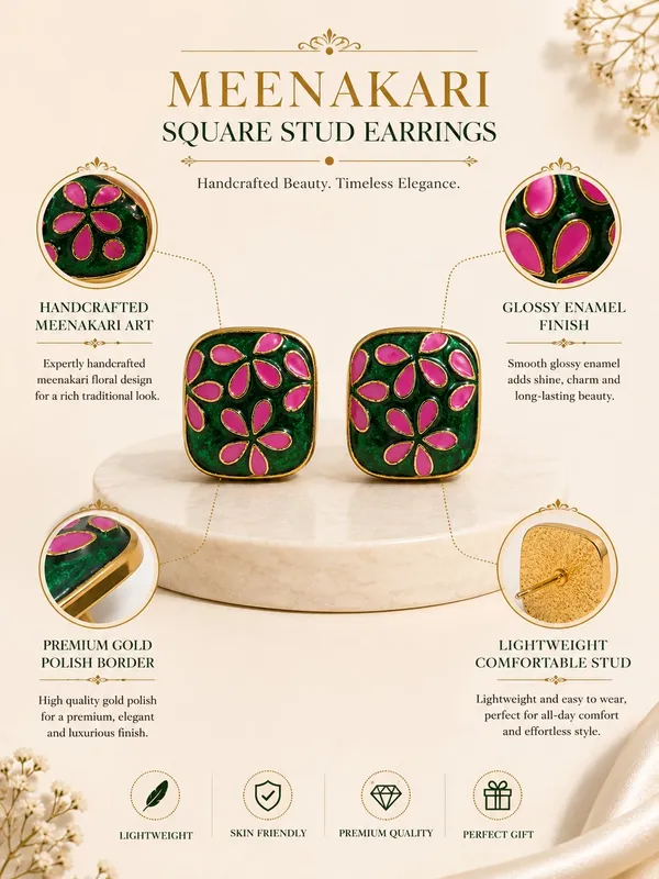 Elegant_Meenakari_Floral_Square_Stud_Earrings