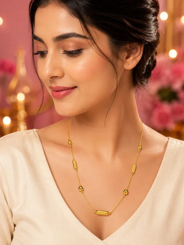 Elegant_One_Gram_Gold_Plated_Beaded_Chain_18_INCH
