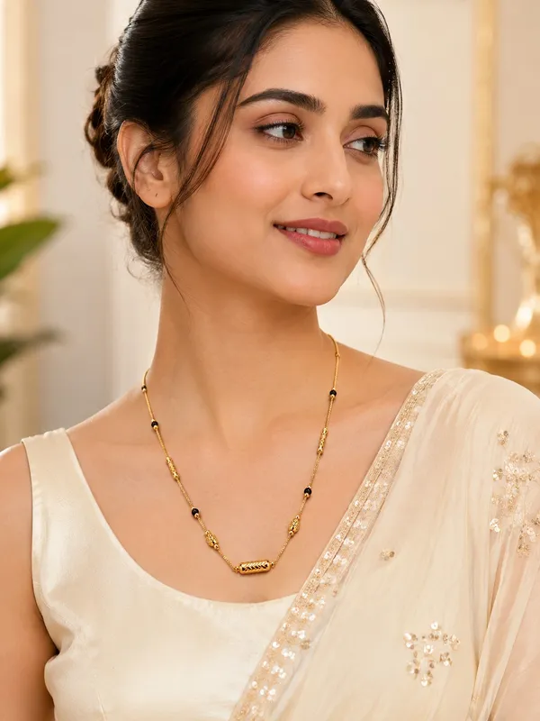 Elegant_One_Gram_Gold_Plated_Black_Bead_Chain_18_INCH