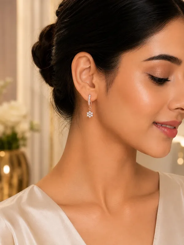 Elegant_Rose_Gold_AD_Twist_Drop_Earrings