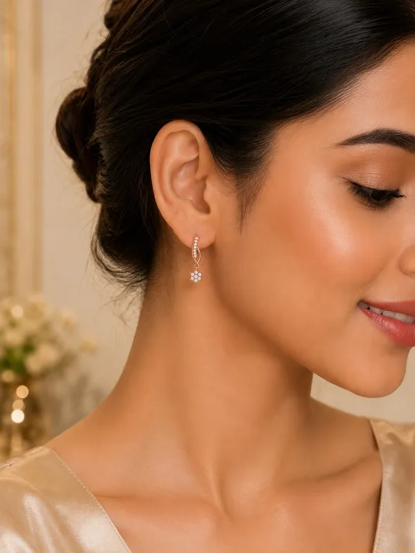 Elegant_Rose_Gold_AD_Twist_Drop_Earrings