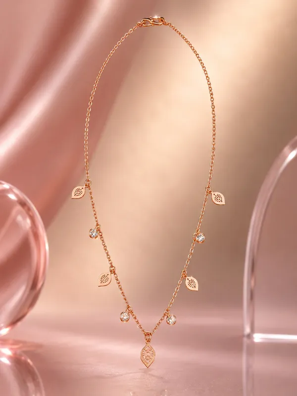 Elegant_Rose_Gold_Leaf_Charm_Chain_–_18_Inch